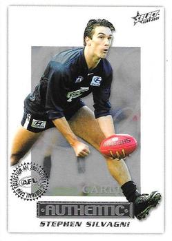 2001 Select AFL Authentic #20 Stephen Silvagni Front
